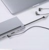 HUB ADAPTER USB-C 12w1 Stacja Dokująca 2x HDMI 4K ETHERNET RJ45 USB 3.0 BYL-2211